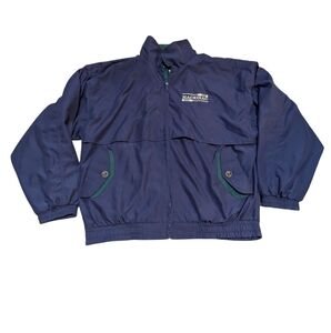 LA Loving Windbreaker Mackinac Boat Racing Large Vintage Blue Green Retro 80s 90